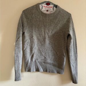 J. Crew Classic Gray Crew Neck Sweater